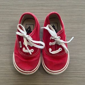 Red toddler vans